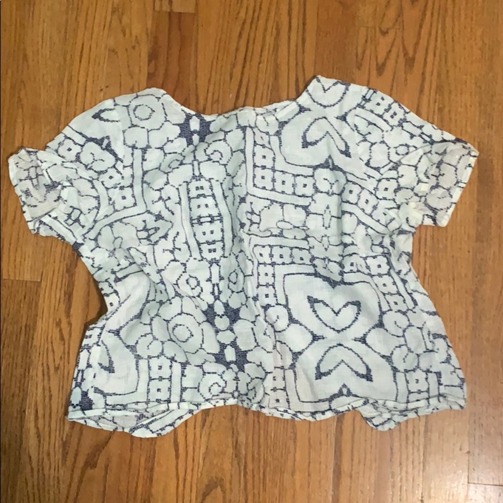 MADEWELL split back top NWOT